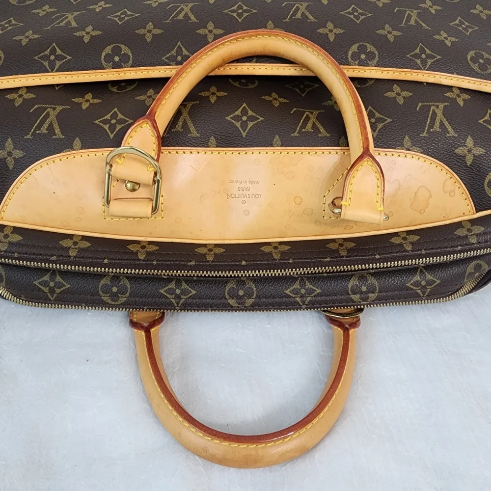Auth Louis Vuitton Alize 24 Heures Monogram Travel Bag